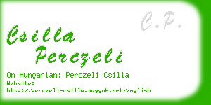 csilla perczeli business card